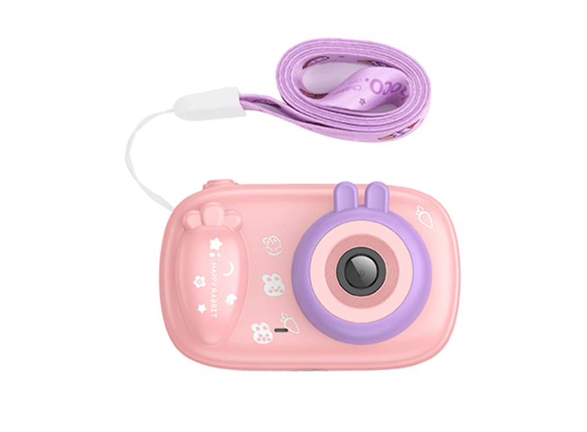 Дитяча цифрова фотокамера Hoco DV205 з підтримкою карти пам'яті 32MP Рожевий, фото 1