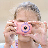 Дитяча цифрова фотокамера Hoco DV205 з підтримкою карти пам'яті 32MP Рожевий, фото 3