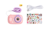 Дитяча цифрова фотокамера Hoco DV205 з підтримкою карти пам'яті 32MP Рожевий, фото 6