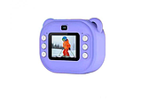 Дитяча цифрова фотокамера миттєвого друку з термопринтером M&A-2000 Фіолетовий, фото 2