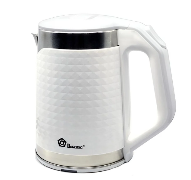 Електрочайник Domotec MS-5027 — 2000 W, об'єм 2 л, швидке кипіння Білий, фото 1
