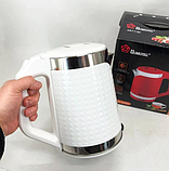 Електрочайник Domotec MS-5027 — 2000 W, об'єм 2 л, швидке кипіння Білий, фото 3