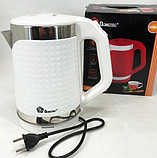 Електрочайник Domotec MS-5027 — 2000 W, об'єм 2 л, швидке кипіння Білий, фото 5