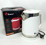 Електрочайник Domotec MS-5027 — 2000 W, об'єм 2 л, швидке кипіння Білий, фото 6