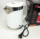 Електрочайник Domotec MS-5027 — 2000 W, об'єм 2 л, швидке кипіння Білий, фото 8