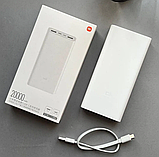 Портативний зарядний пристрій для телефона Power Bank Xiaomi Mi Power Bank 3 USB-C 18 Вт 20000 mAh Білий, фото 7