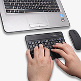 Клавіатура з мишкою Keyboard set AND 5370 для планшета телефона Bluetooth iPad iPhone Android Type-C Чорний, фото 4