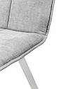 Стілець Тетріс, метал білий/ тканина світло сіра, фото 5