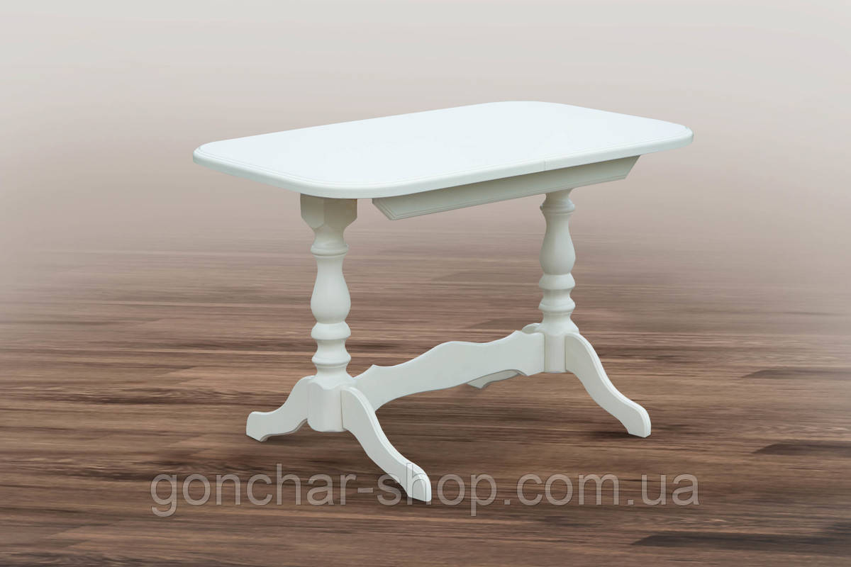 Стіл обідній Аврора ( 1020+330 )/680 білий, фото 1