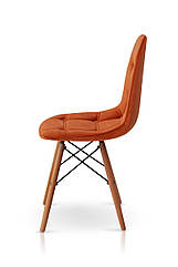 Стілець ДЖАСТІН, велюр гірчичний