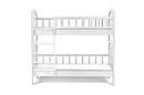 Ліжко Тоскана двух'ярусна 800*1900 білий, фото 3