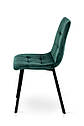 Стілець Ментос чорний/ велюр зелений, фото 3