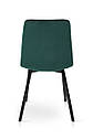 Стілець Ментос чорний/ велюр зелений, фото 4
