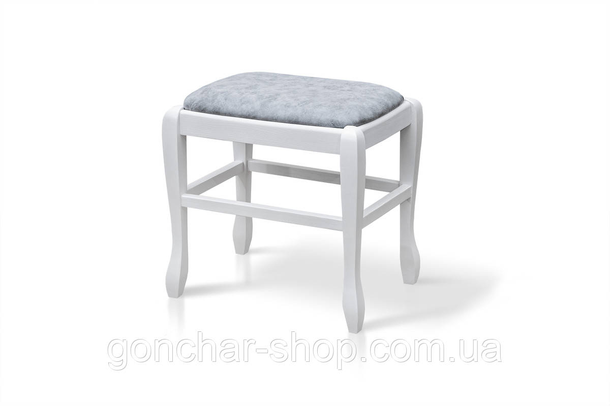 Банкетка Сієста 490, біла/сіра тканина, фото 1