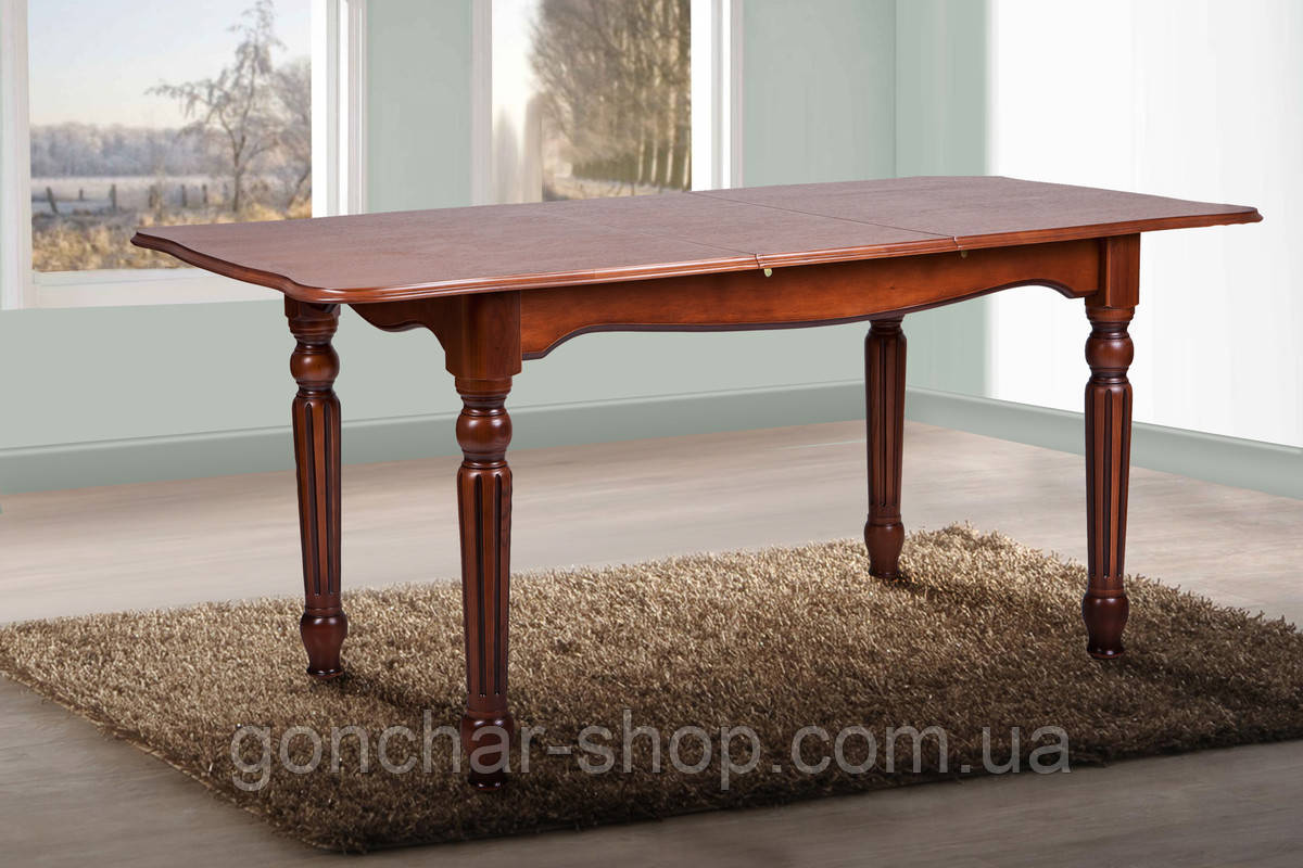 Стіл обідній Венеція (120+40)/80, горіх, фото 1