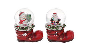 Декоративний водяний шар Чобіт червоний мікс 10.5 см Гранд Презент 913-313