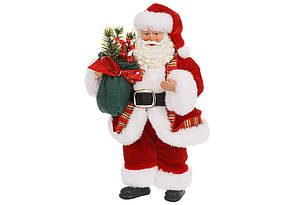 Новорічна декоративна фігурка-підвіска Санта червоний 18 см Гранд Презент NY14-794