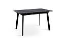 Стіл Етна 120(+40)*75 чорний метал/мрамор чорн, фото 5
