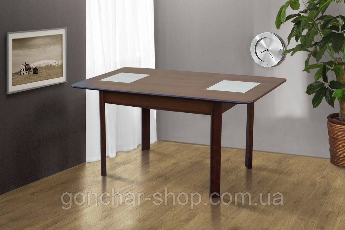 Стіл обідній Бостон (1150+390)*740, горіх темн., фото 1