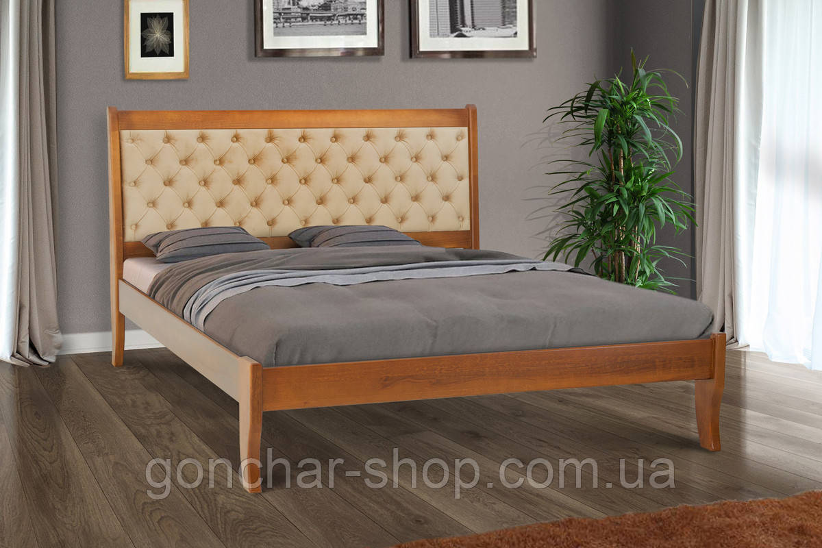 Ліжко Монтана 1600*2000 горіх,(104) беатрис 03, фото 1