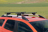 Багажник (поперечини) на звичайні рейлінги під ключ Wizard V1 (2 шт) 115 см, Чорний для Toyota Sequoia 2007-2022 рр, фото 4