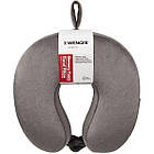 Подушка флісова Wenger Memory Foam Travel Neck Pillow сіра (611884)
