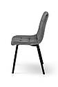 Стілець Ментос чорний/ велюр сірий, фото 4