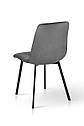 Стілець Ментос чорний/ велюр сірий, фото 5