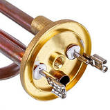 Тен фланцевий (мідний) для бойлера 184280 Oasis 1500W (під анод M6), фото 4