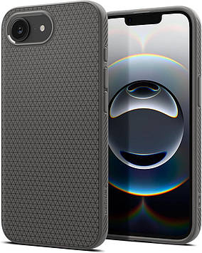 Чохол Spigen для iPhone 16e - Liquid Air, Marble Grey (ACS09532)