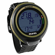 Декомпресиметр Mares Puck 4 чорно-зелений