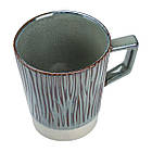 Чашка порцелянова для чаю та кави 300 мл у стилі ретро Зелена HP7208GR, фото 2