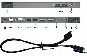 Док-станція HP Elite Thunderbolt 3 Dock / HP Zbook Thunderbolt3 Dock (HSTNN-CX01) сірий без БЖ бу