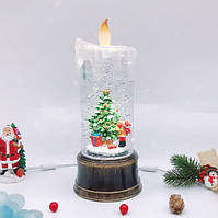 Світильник-декор новорічний Свічка HC-G030 LED USB AAх3 (10.7x10.7x25см)