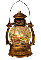 Світильник новорічний музичний Ліхтар-Поні HC-Q057 LED USB AAх3 (14х11х20см)