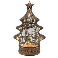 Світильник-декор новорічний Ялинка HC-S040 LED USB-кабель AAх3 (20.3x8.6x30.6см)