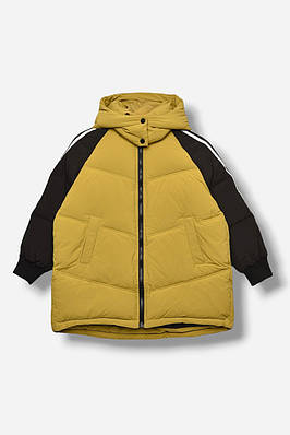 Куртка підліткова для хлопчика гірчичного кольору 207876T Безкоштовна доставка