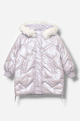 Куртка дитяча для дівчинки демісезонна бузкового кольору 207881T Безкоштовна доставка