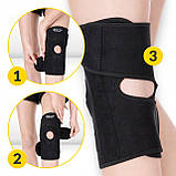 Фіксатор (бандаж) для коліна 4FIZJO 1 шт універсальний, подовжений (P-5905973400497), фото 10