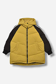 Куртка підліткова для хлопчика гірчичного кольору 207876P