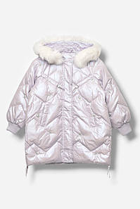 Куртка дитяча для дівчинки демісезонна бузкового кольору 207881P
