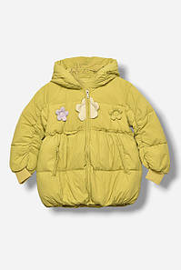 Куртка дитяча для дівчинки демісезонна салатового кольору 207904P