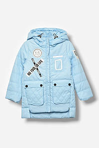 Куртка дитяча для дівчинки демісезонна блакитного кольору р.110 207950P