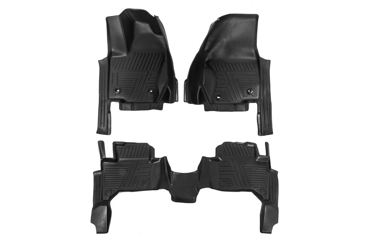 Гумові килимки Niken Luxury 3D (3 шт) для Toyota Land Cruiser Prado 250 2023- рр, фото 1