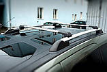 Багажник (поперечини) на звичайні рейлінги Skybar V1 (2 шт) до 110 см, Чорний для Toyota Sequoia 2007-2022 рр, фото 2