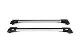 Багажник (поперечини) на звичайні рейлінги Skybar V1 (2 шт) до 110 см, Чорний для Toyota Sequoia 2007-2022 рр, фото 3