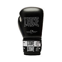 Боксерские перчатки GN208 ICONIC Leone GN208_Black_16oz 16 унций (бинты 4 м. в комплекте), Land of Toys