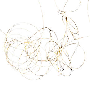 Гірлянда LED Xmas Лінійна 10m (100 ламп; прозорий провід) з боксом для батарейок AA + Пульт Д/У Warm White, фото 3