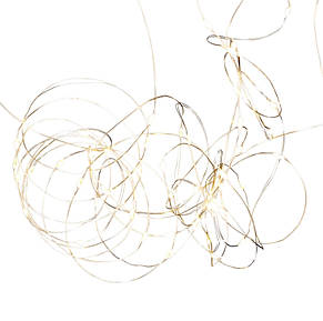 Гірлянда USB LED Xmas Лінійна 10m (100 ламп; прозорий провід) + Пульт Д/У Warm White, фото 2