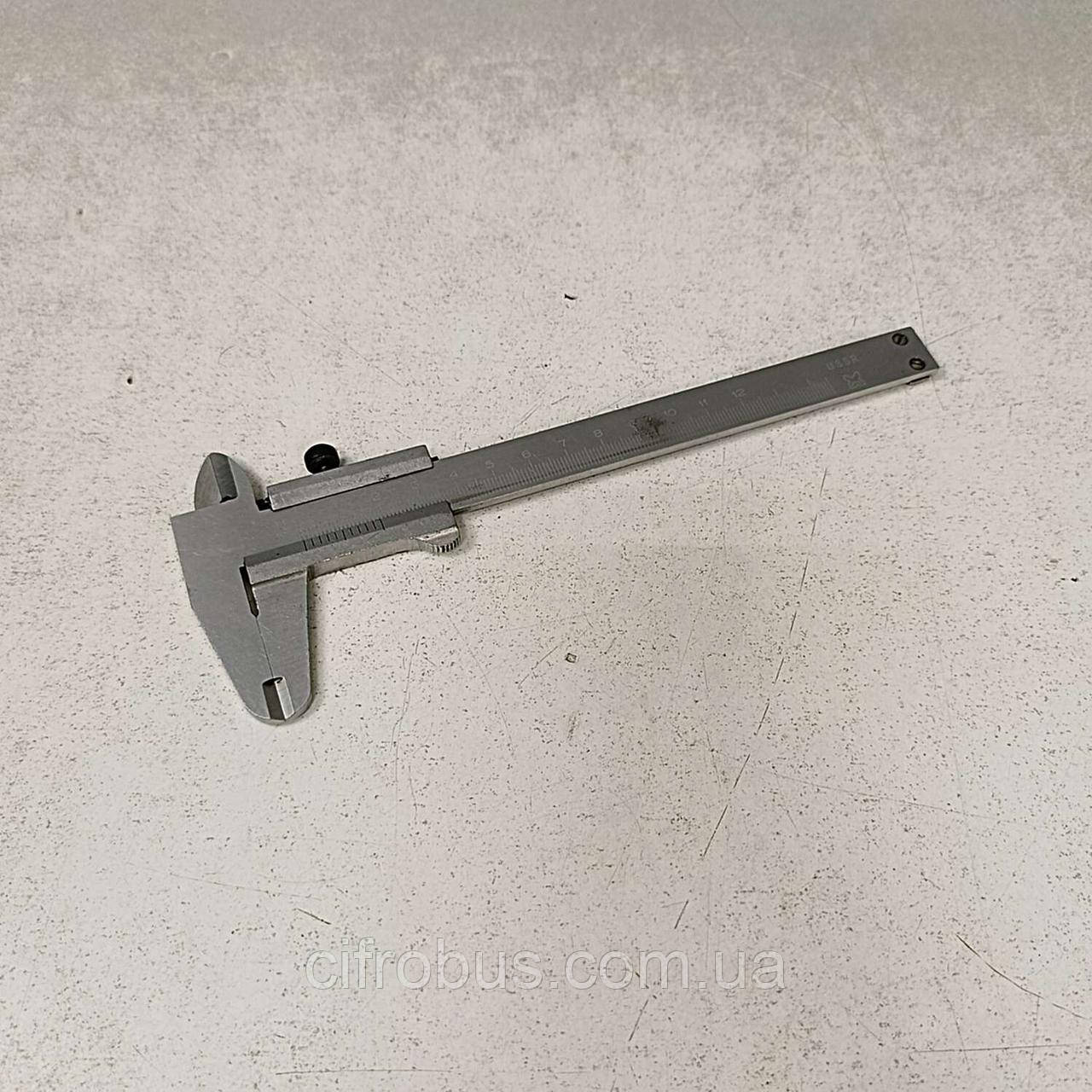 Штангенциркуль мікрометр Б/У Штангенциркуль КЛ2, СРСР, вимірювання 120 мм, 0,1 мм., фото 1